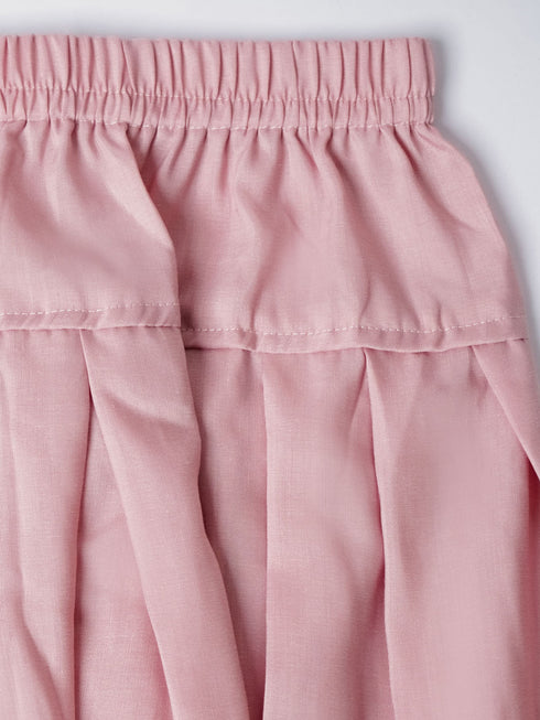 Boy's' Pink Jacket, Kurta And Patiala Set